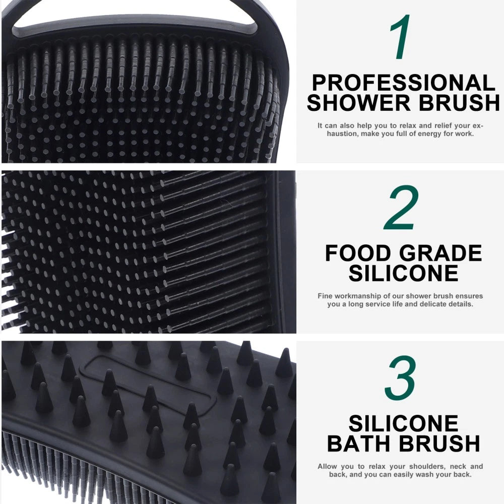 Bath Brush Exfoliator Baby Man Shower for Cleaning Silicone Body Scrubber Women