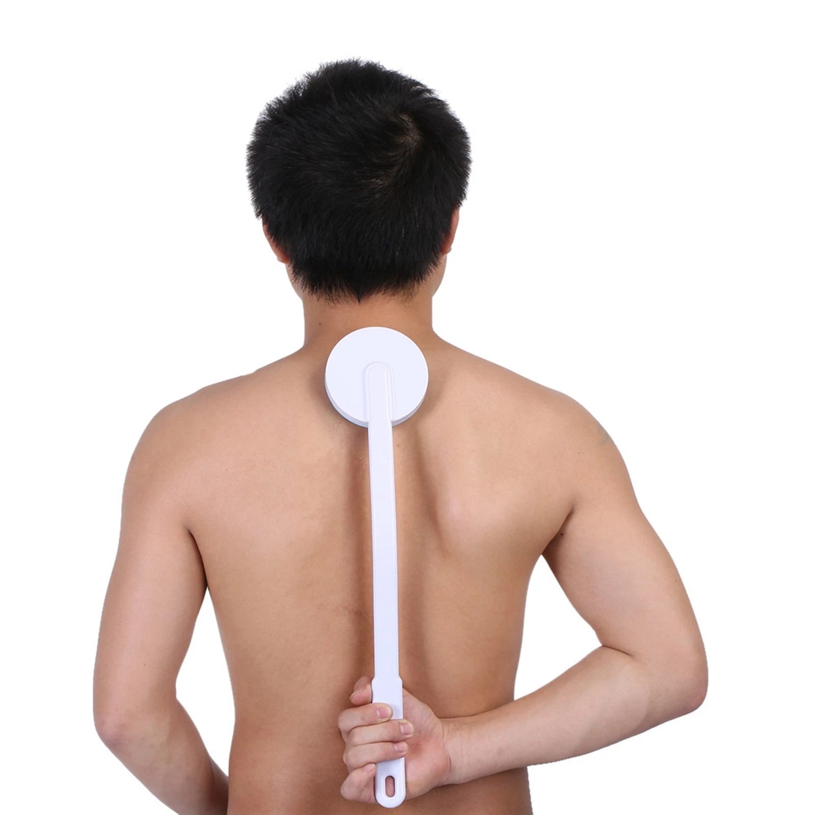 Long Handled Lotion Oil Cream Applicator Body Leg Bath Brush Massager Massaging