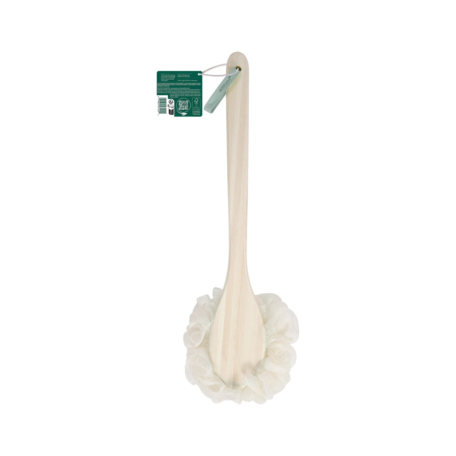 (4 pack) EcoTools EcoPouf Bath Brush, Loofah & Handle, Recycled Mesh Netting