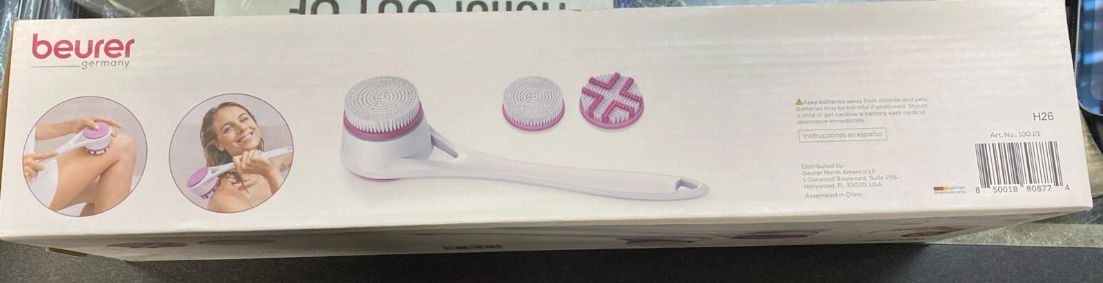 BEURER Gentle Exfoliating Electric Body Brush - Batteries Included /New