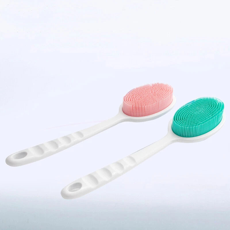 Bath Brush Scalp Massager Silicone Bristles Body Scrubber Washing Comb Bath Tool