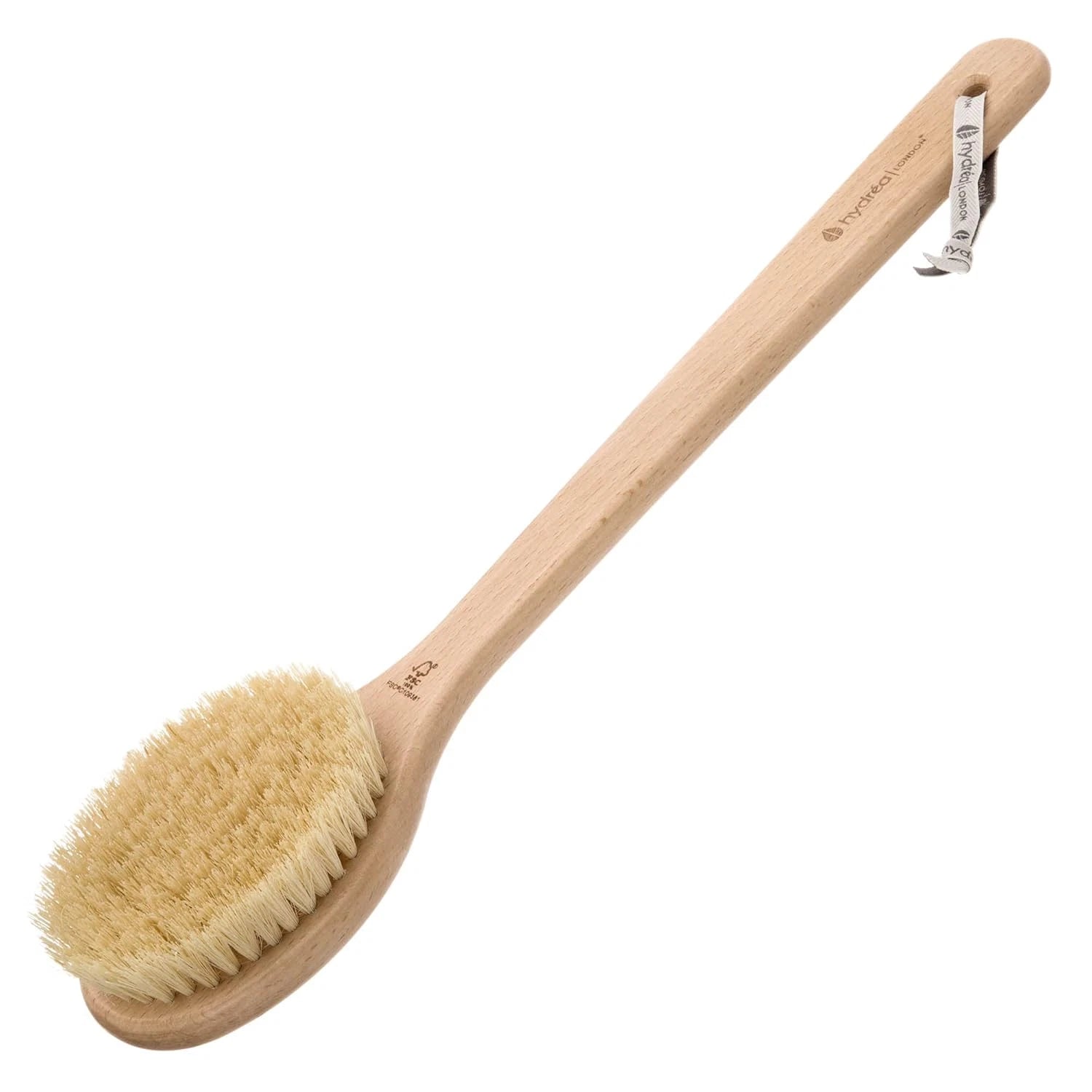 Dry Body Brush Long Handled Exfoliating Skin Brush with Vegan Cactus Bristle, Dr