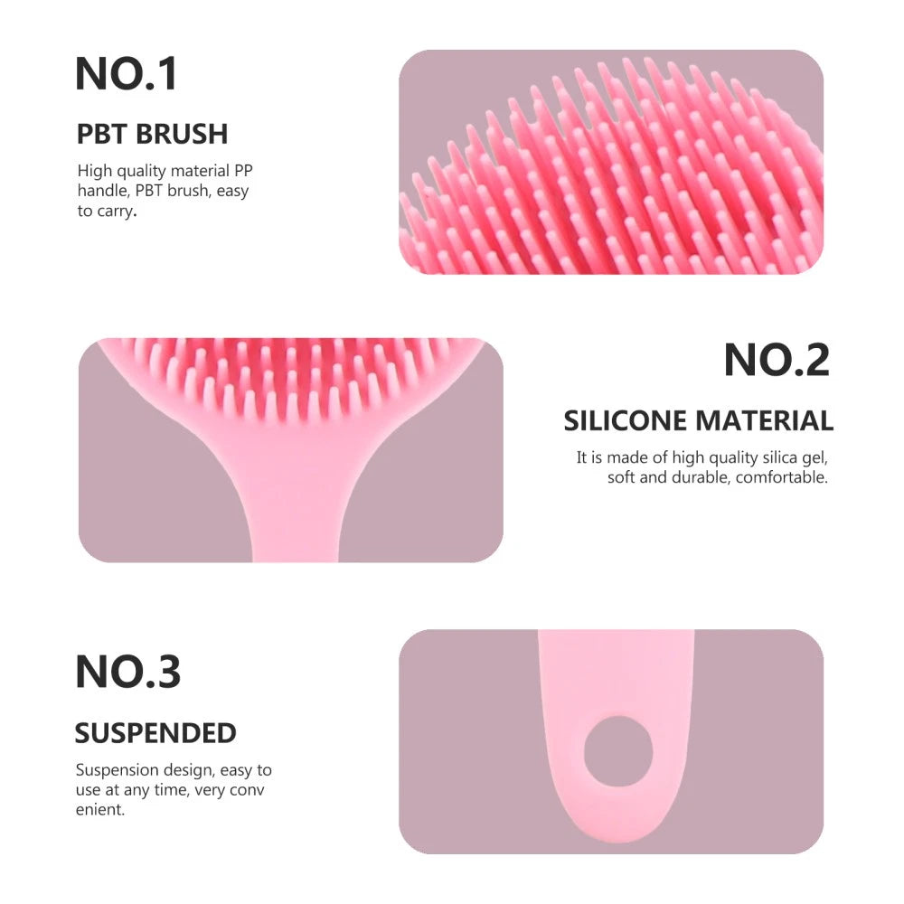2 Pack Bath Brush Skin Exfoliator Scrubber Elderly Man Back for Shower
