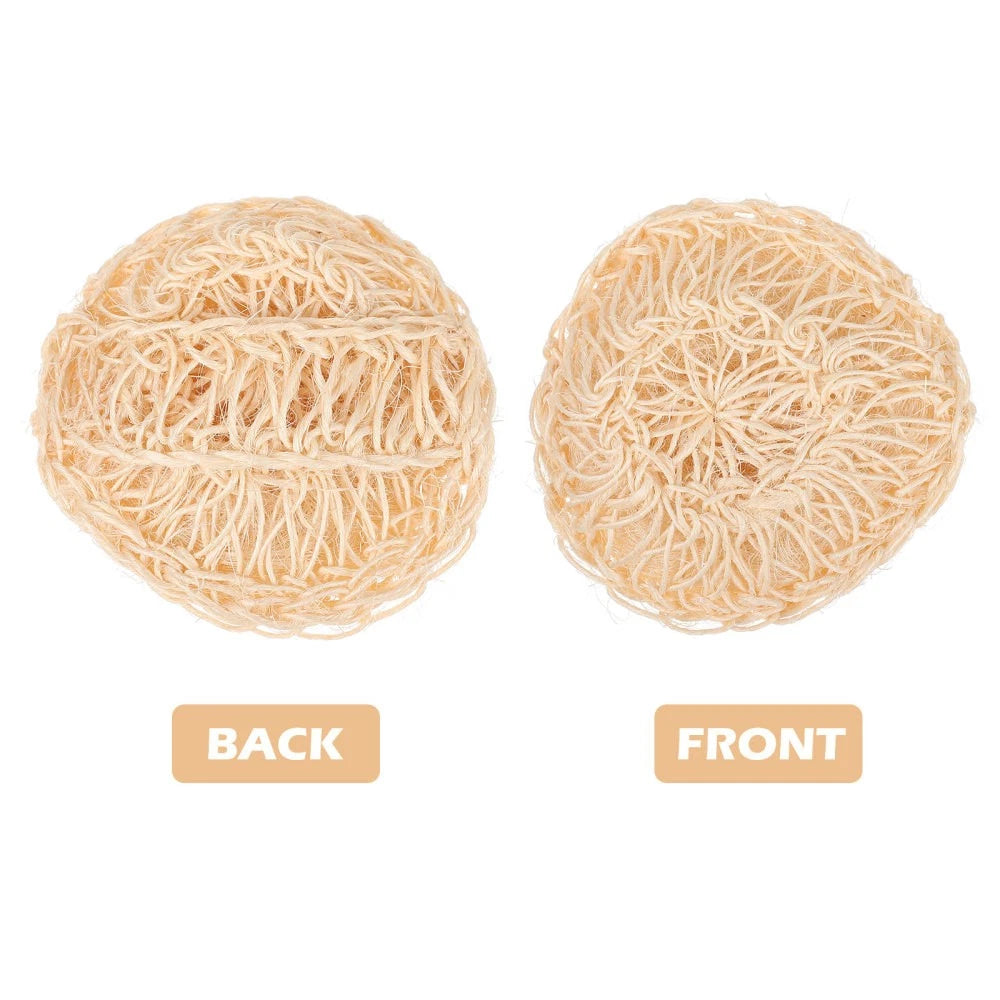 2 Pcs Sisal Bath Brush Man Shower Accessories Bathing Balls Body Scrubber Dry
