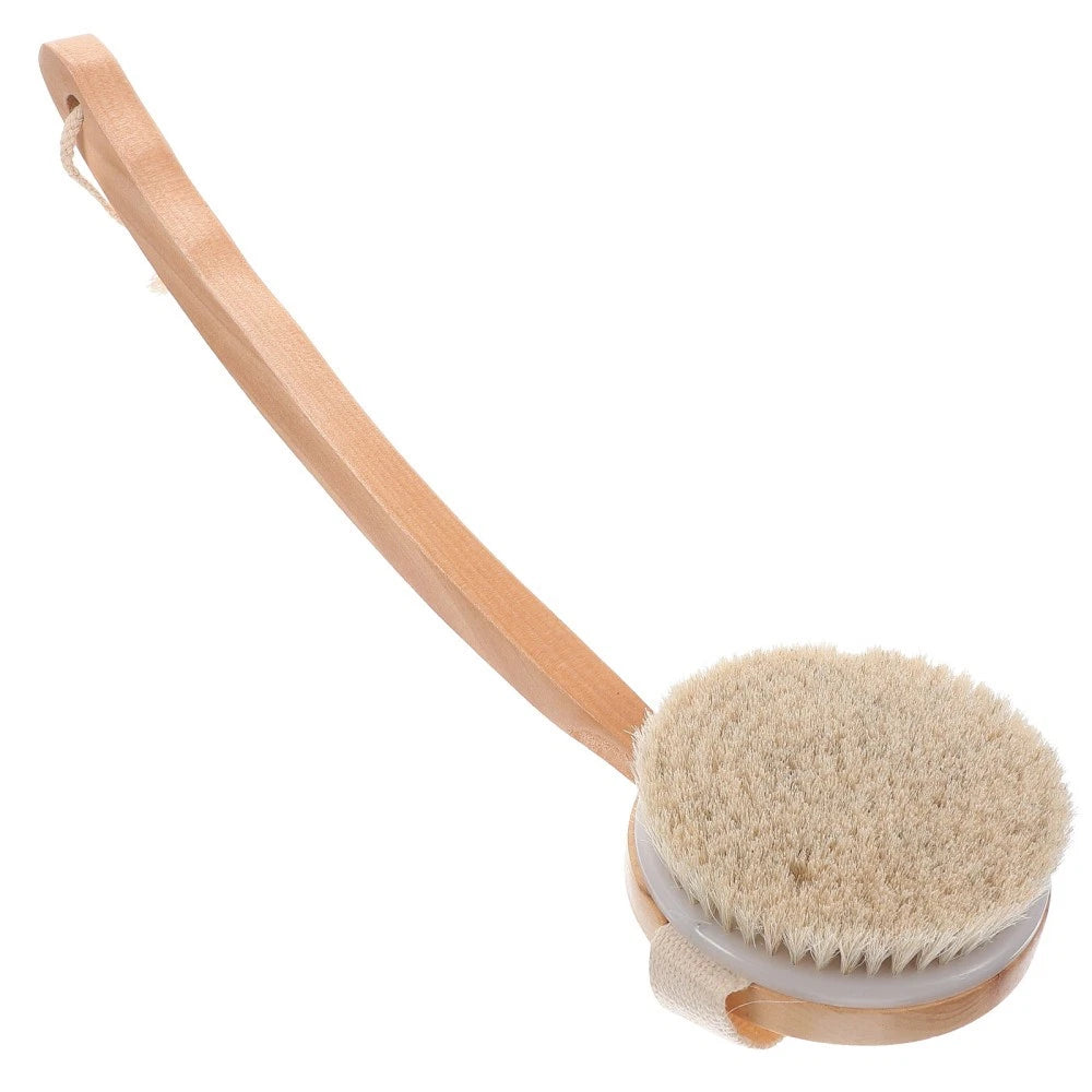 Bristle Bath Brush Body Scrubber Body Scrub Brush Long Handle Back Scrubber