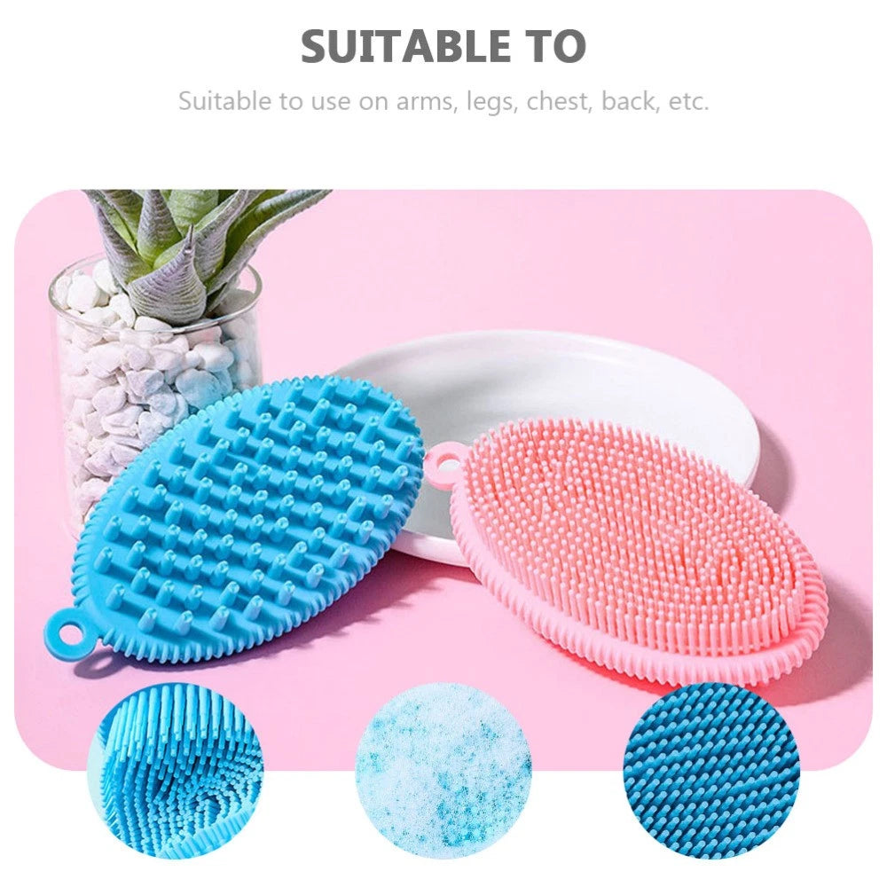 Bath Brush Body Exfoliator Newborn Baby Hair Washing Skin Scrubber