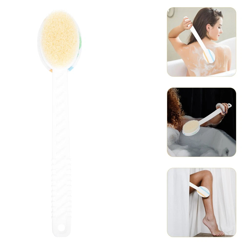 Double-head Shower Brush Man Scrubbing Bath Brushes Long Handle Bathing Use