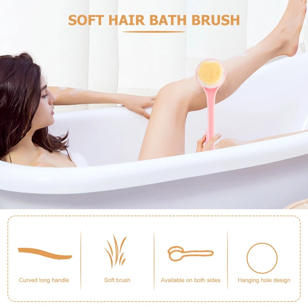 Bath Brush Back Washers for Shower Body Scrubber Elder Cream Applicator
