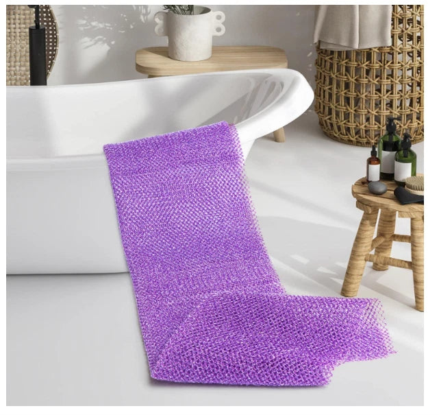 3 Pieces African Exfoliating Net African Bath Sponge Scrubbing Rag Net African