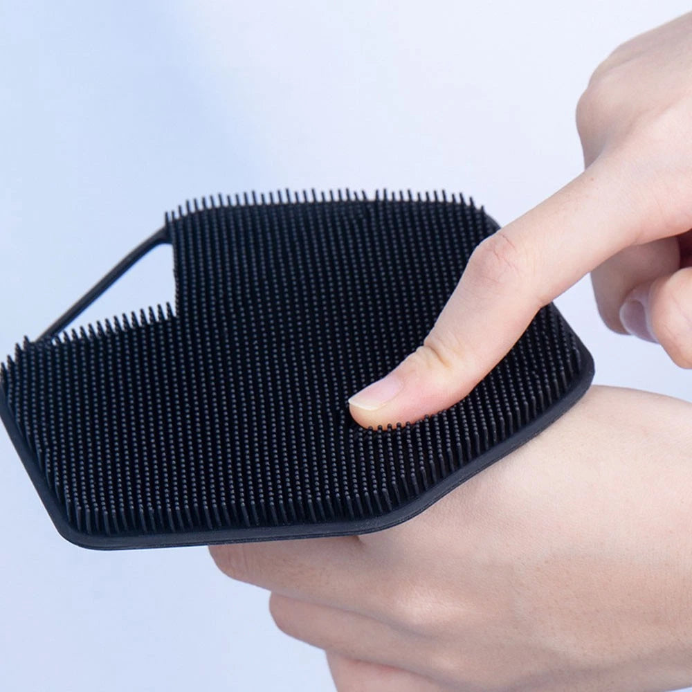 Silicone Bath Body Brush Shower Scrubber Exfoliating Cleaning Massage Skin CW