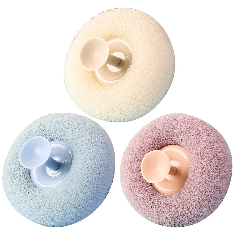 3 Pcs Bath Brush Miss Bathroom Exfoliating Scrubber and Shower Balls