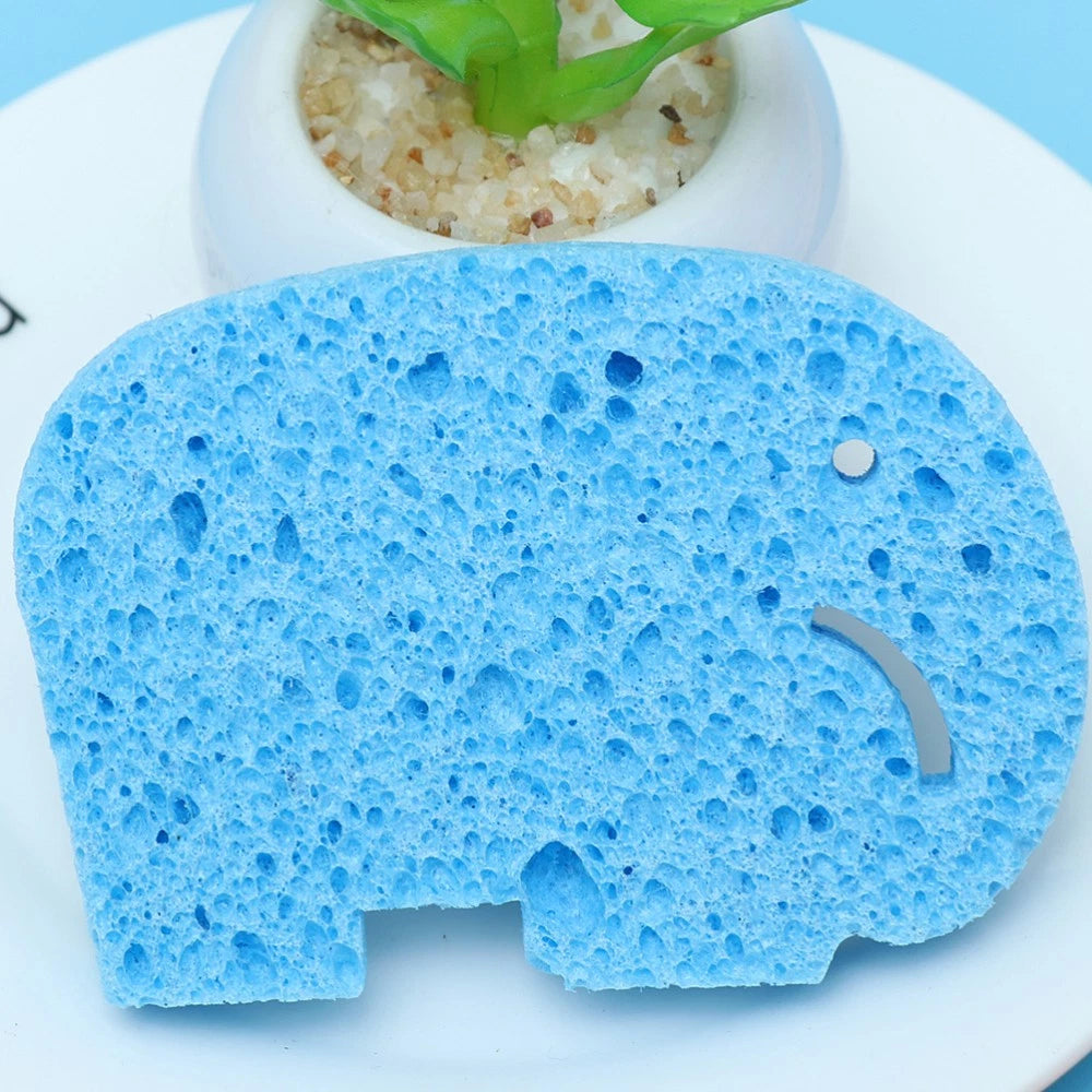 4Pcs Baby Bath Sponge Bath Rub Shower Sponge Cartoon Bath Brush Bath Rubbing