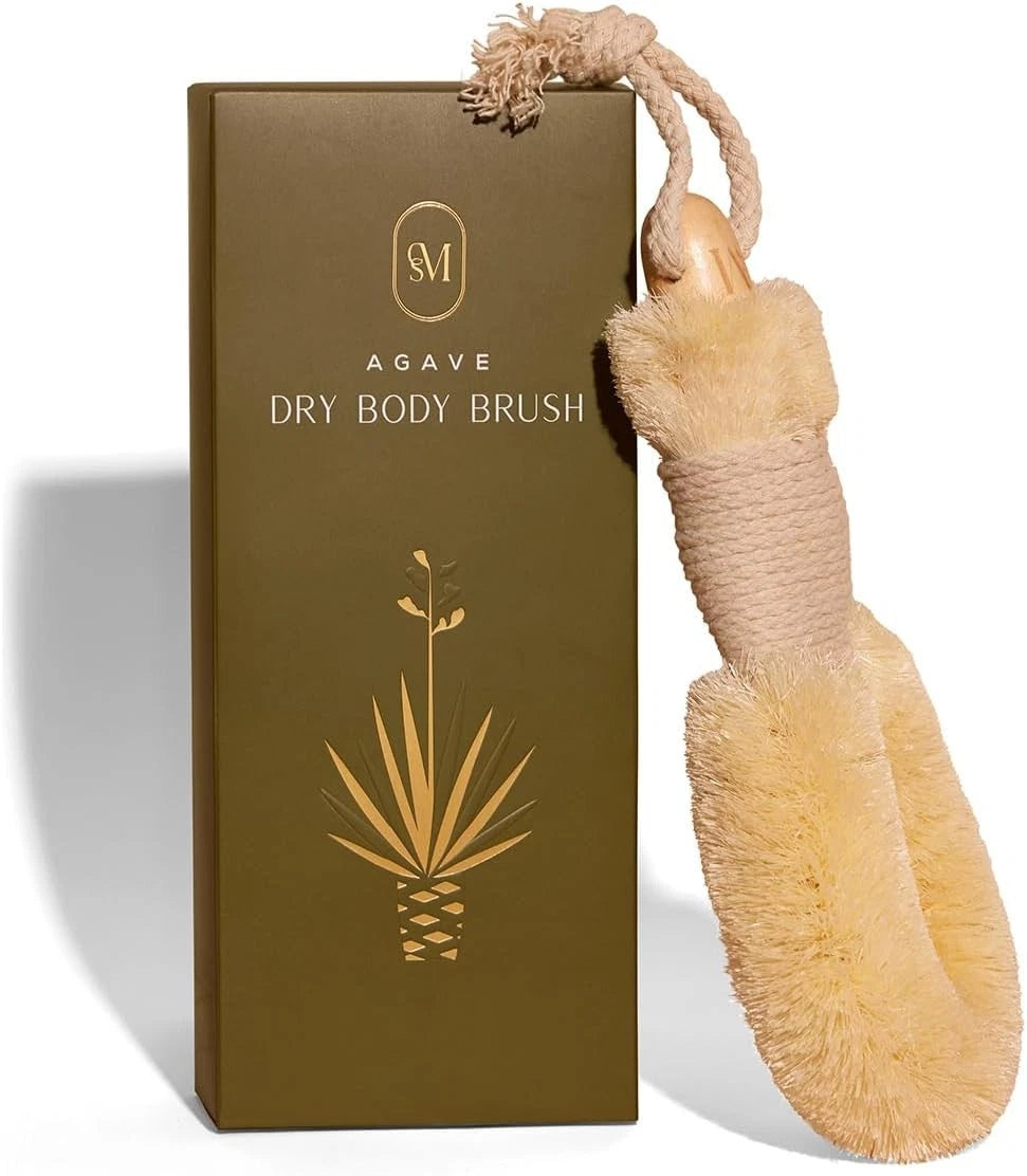 Agave Botanical Dry Body Brush: Natural bristles to aid lymphatic drainage