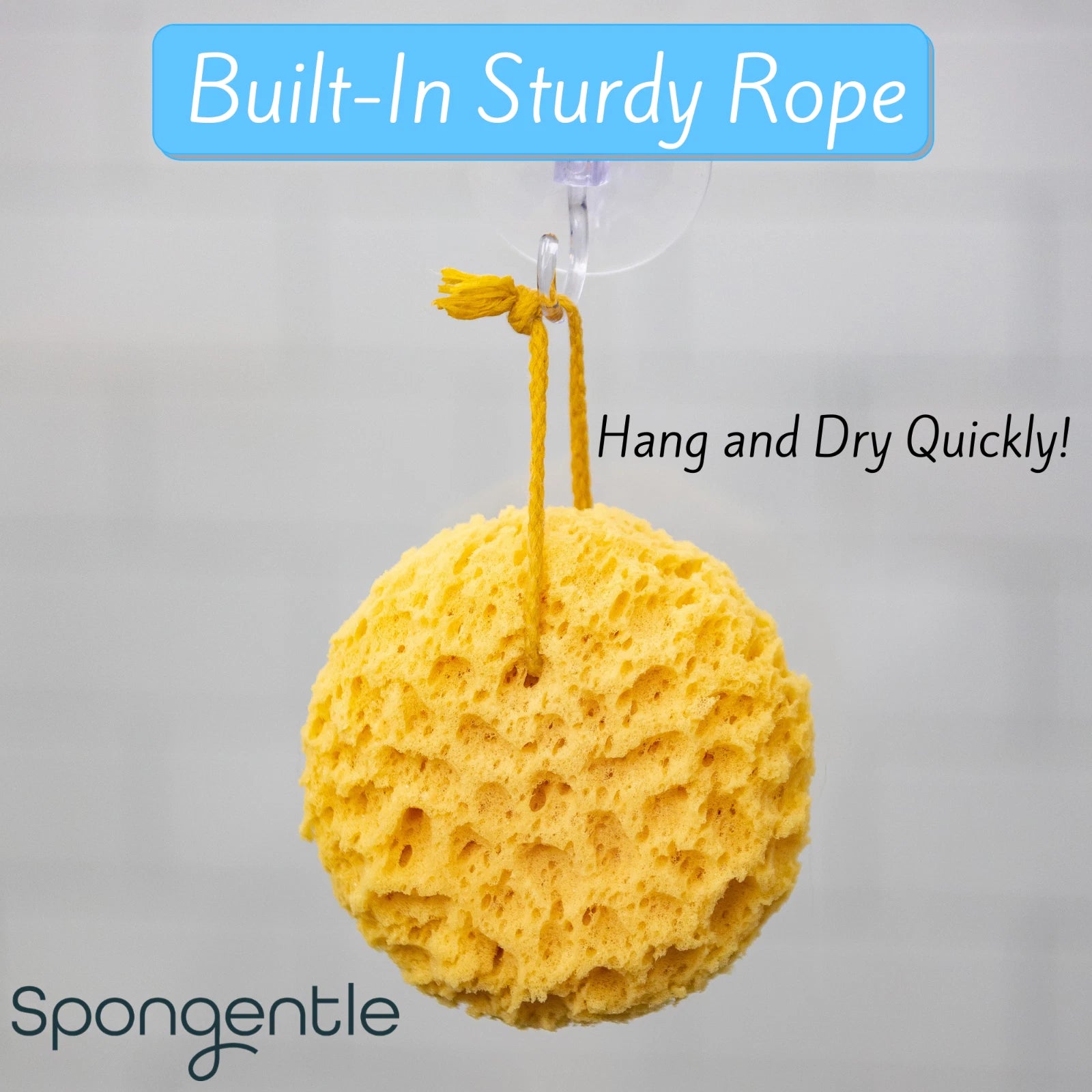 Exfoliating 2-Texture Loofah Sponge Ultra Soft, for Bath and Shower