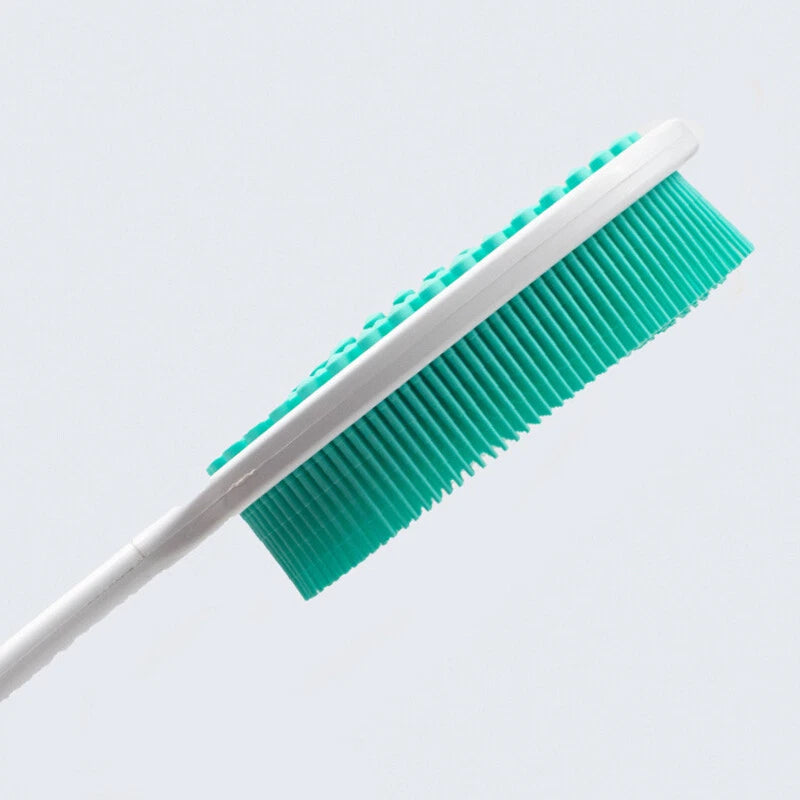 Bath Brush Scalp Massager Silicone Bristles Body Scrubber Washing Comb Bath Tool