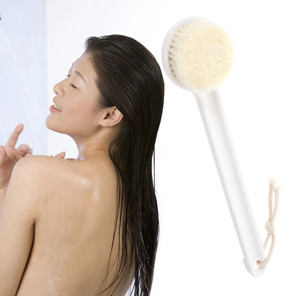 Exfoliating Body Brush Back Scrubber Brush Bristle Bath Brush