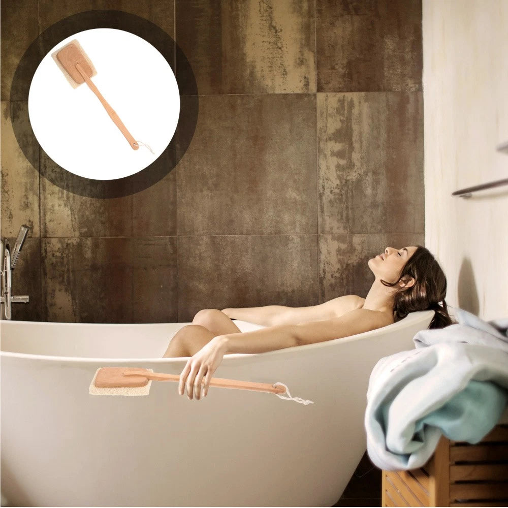 Back Massage Brush Scrubber Shower Body Long Handle Bath Exfoliating