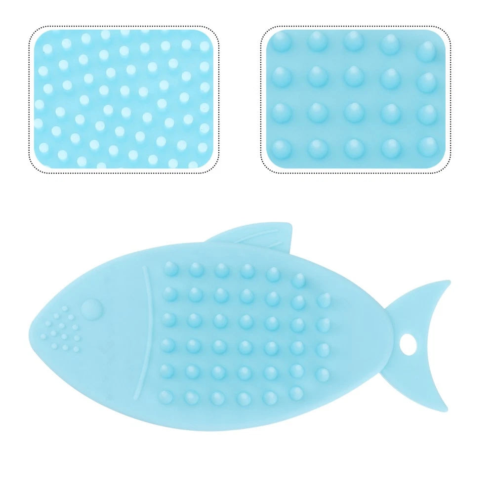 2 Pack Fish-shaped Bath Brush Child Shower Scrubber for Body Cleansing Baby