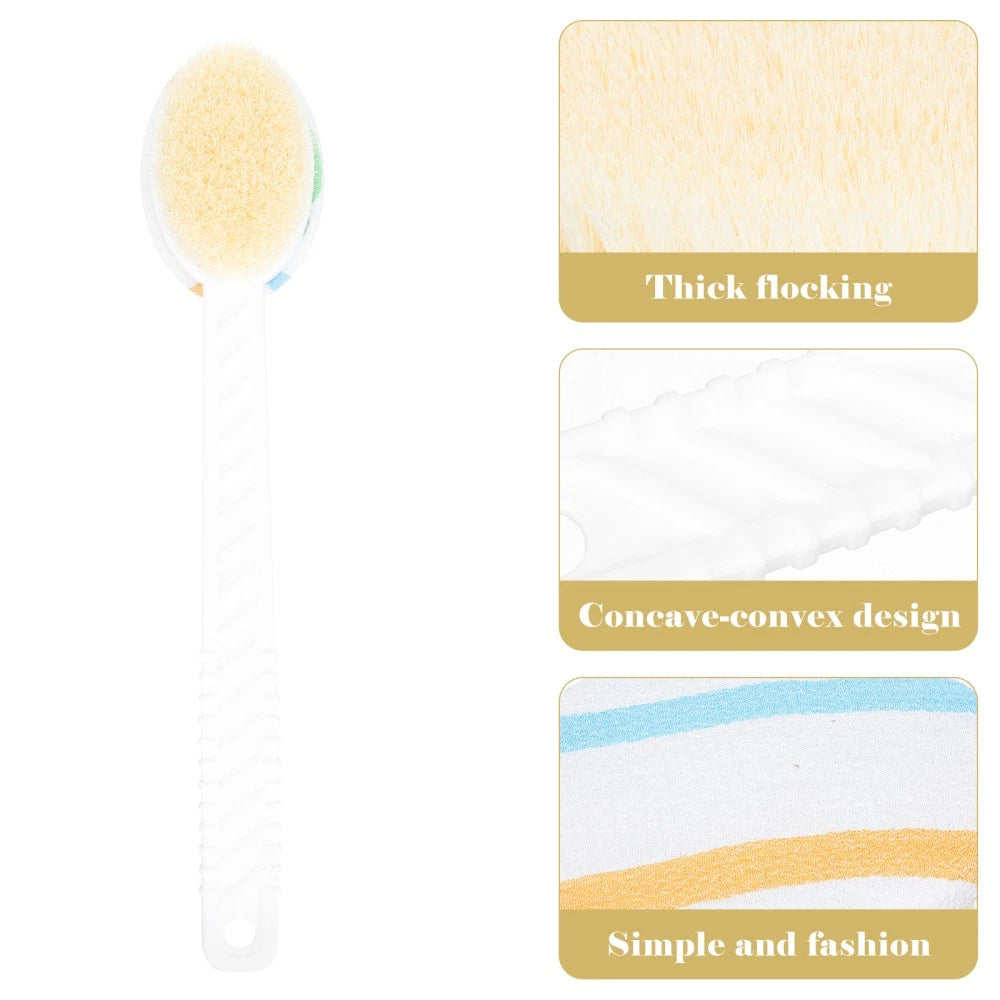 Double-head Shower Brush Bath Scrubber for Bathing Massage Cleaning