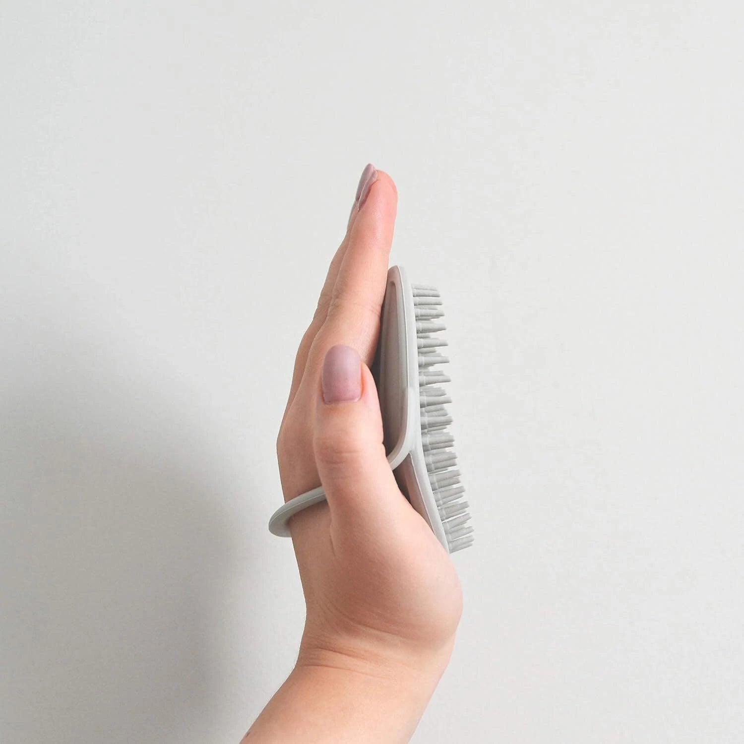 Shnuggle Baby Bath Brush | Soft Brush Helps To Massage Away Cradle Cap - Grey