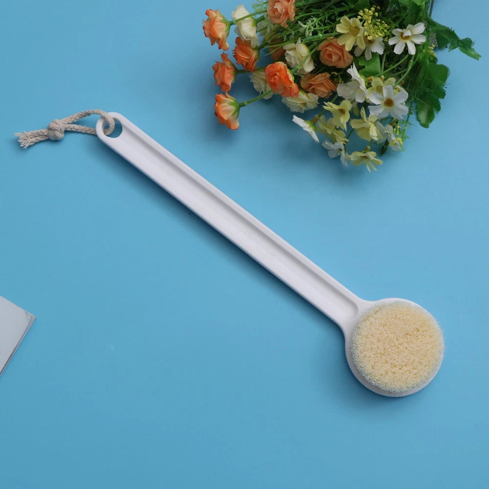 Long Handle Bath Scrubber Printed Body Brush Exfoliating Shower Brush