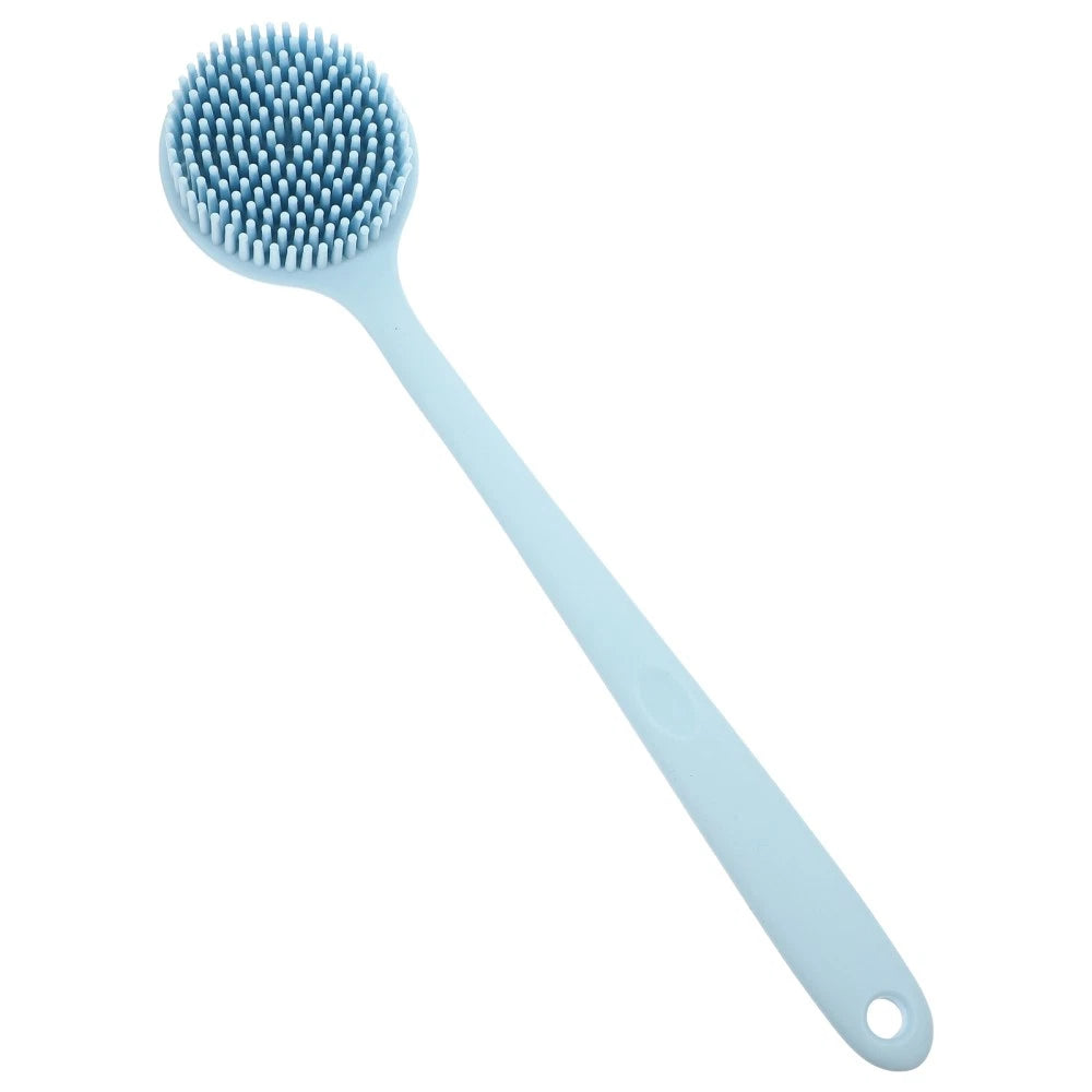 Household Silicone Back Scrubber Long Handle Bath Brush Silicone Body Scrubber