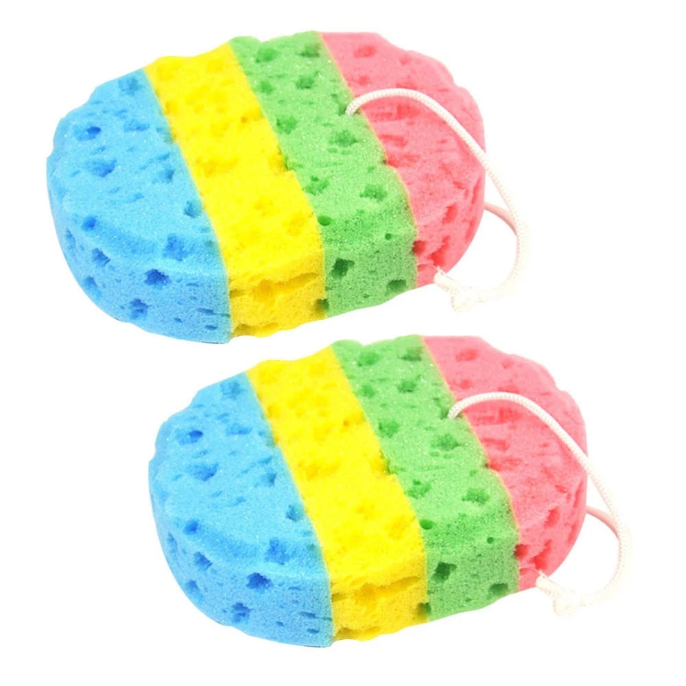 2 Pcs Bath Sponges Brushes Miss Efficient Exfoliating Shower Body Scrubbers