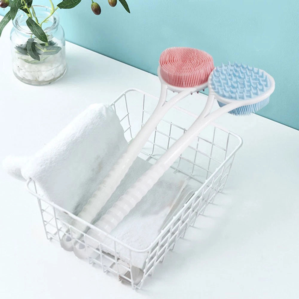 Silicone Bath Brush Man Women's Body Exfoliator Scrubber Exfoliating Back