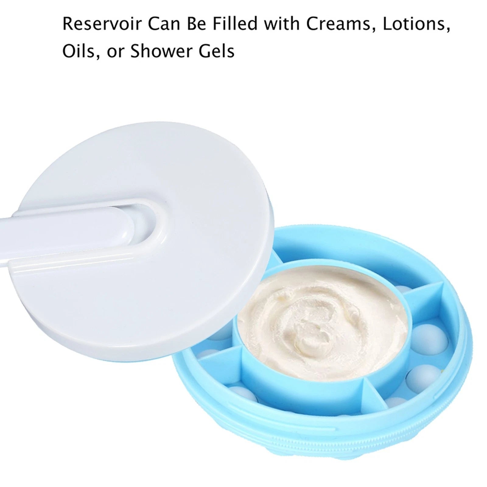 Long Handled Lotion Oil Cream Applicator Body Leg Bath Brush Massager Massaging