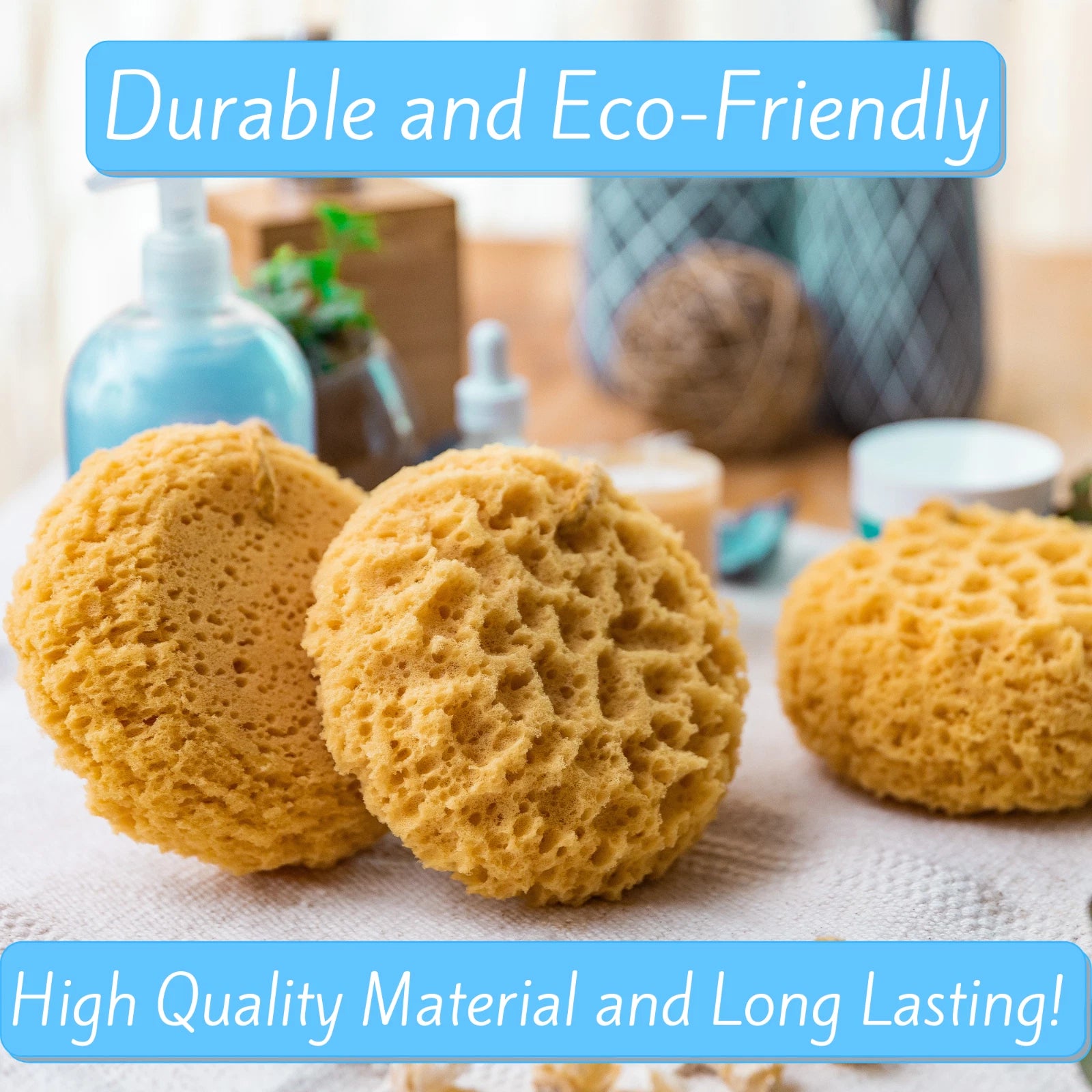 Exfoliating 2-Texture Loofah Sponge Ultra Soft, for Bath and Shower