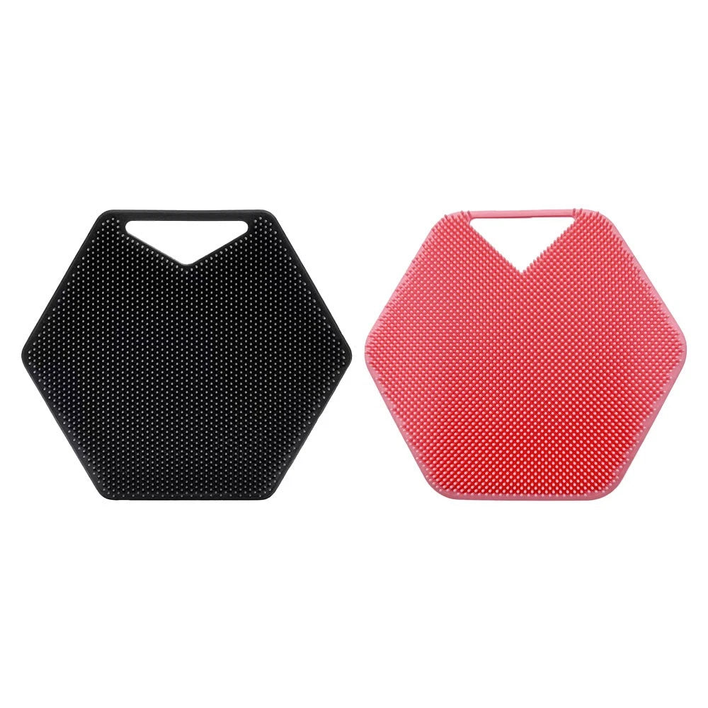 Silicone Bath Body Brush Shower Scrubber Exfoliating Cleaning Massage Skin CW