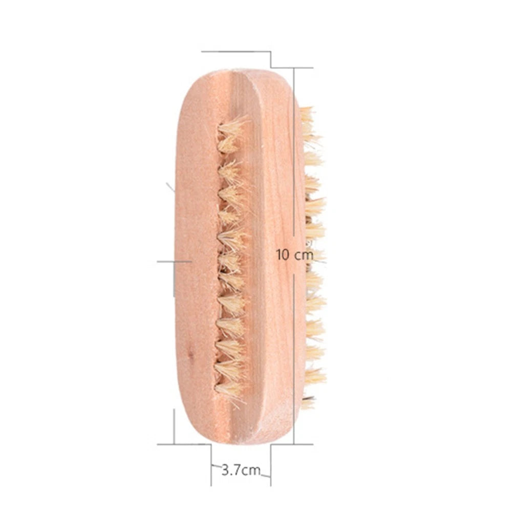 2pcs Wooden Shower Scrubber for Bathing Exfoliation