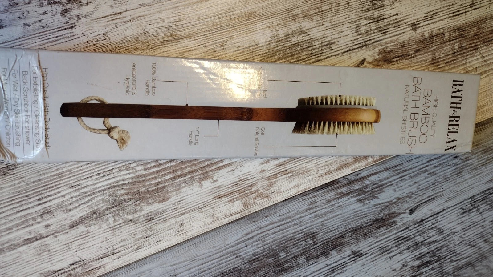 Bamboo Bath Brush Plus Small Face Brush
