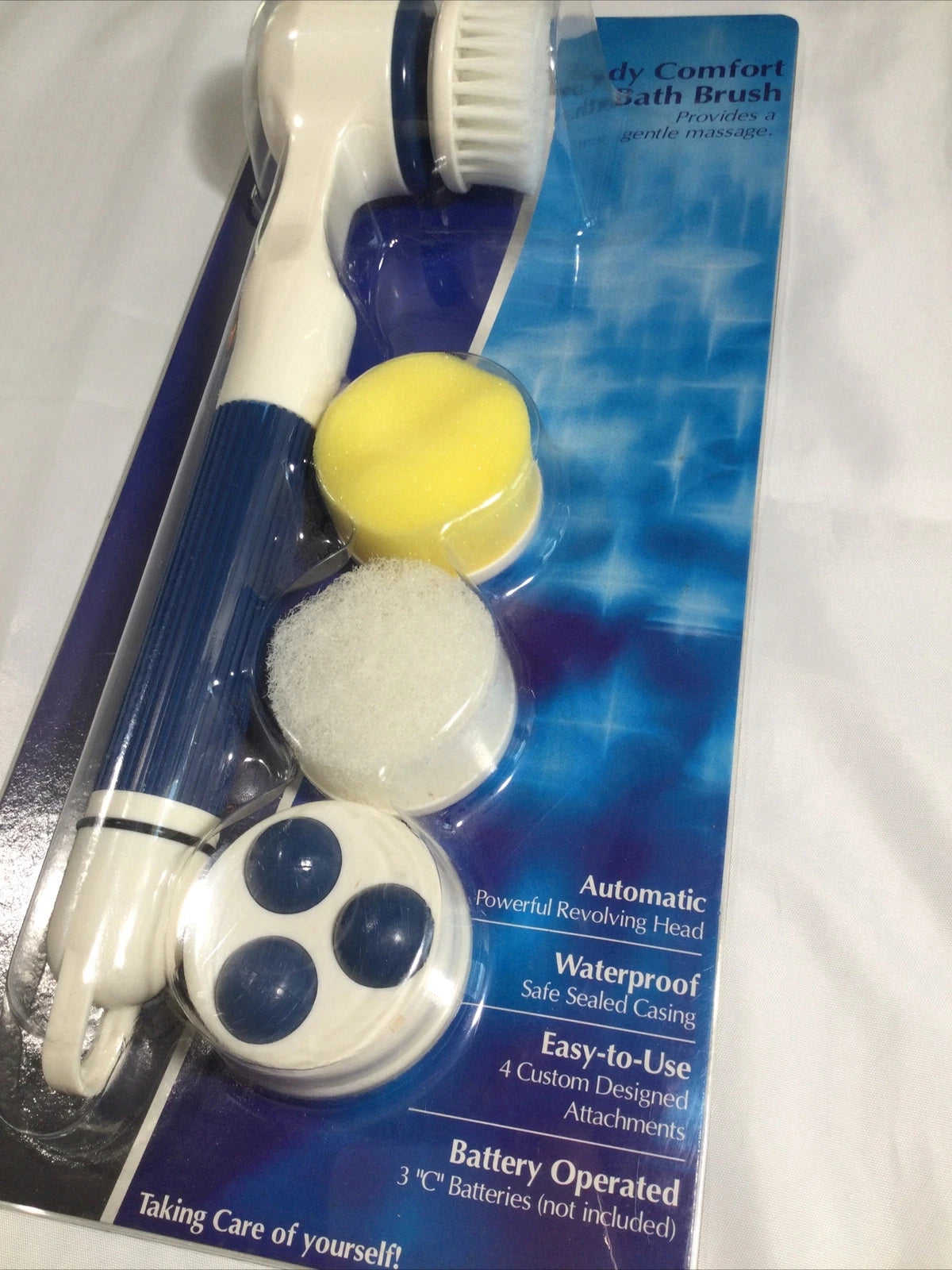 Health Solutions Body Comfort Bath Brush - New with 4 attachments