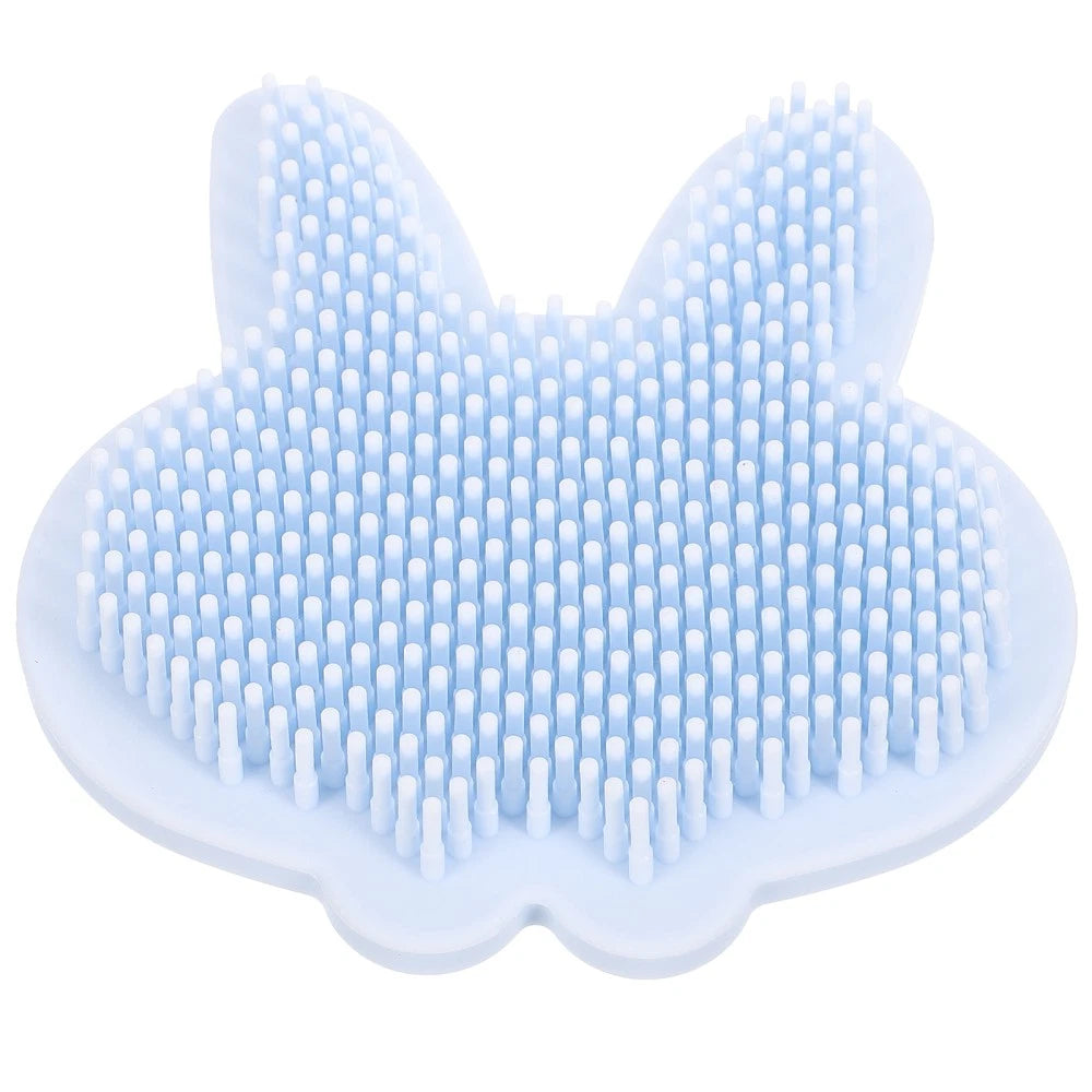 Silicone Bath Brush Child Baby Shower Exfoliating Scrubber Double-sided