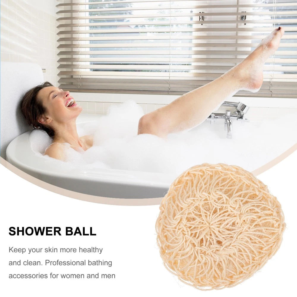 2 Pcs Sisal Bath Brush Mother Man Bathing Balls Scrubber for Body