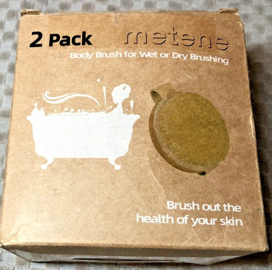 2 Metene Body Brushes, for wet or dry brushing SHOWER