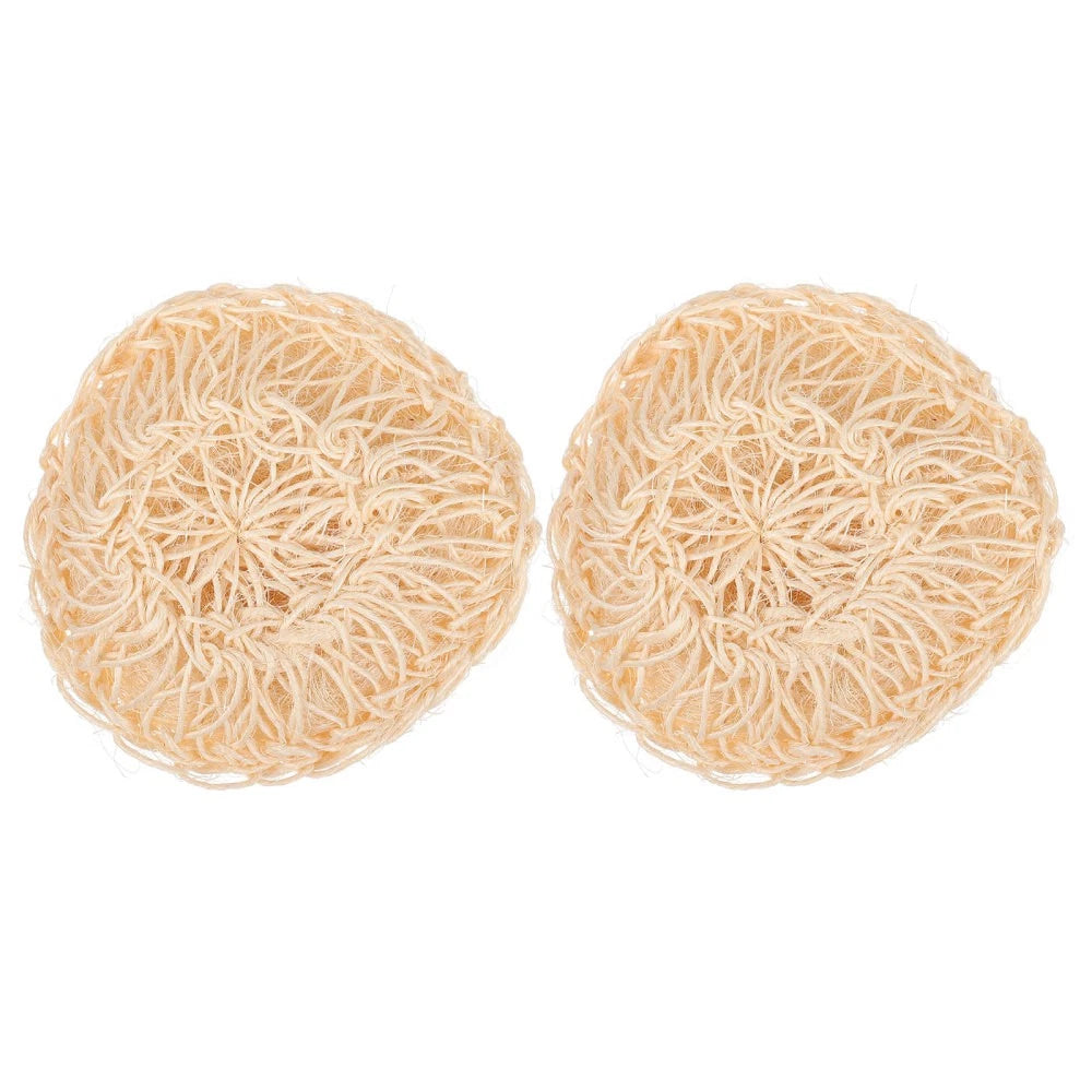 2 Pcs Sisal Bath Brush Man Shower Accessories Bathing Balls Body Scrubber Dry