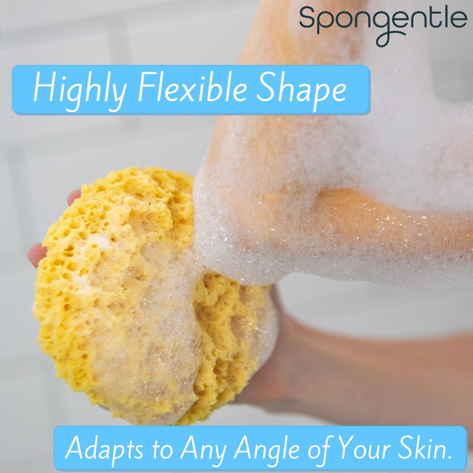 Exfoliating 2-Texture Loofah Sponge Ultra Soft, for Bath and Shower