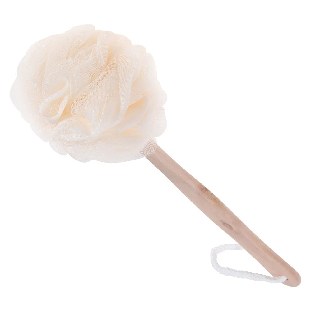 Long Handle Back Brush Exfoliating Sponge Scrubber for Bathing and Showering