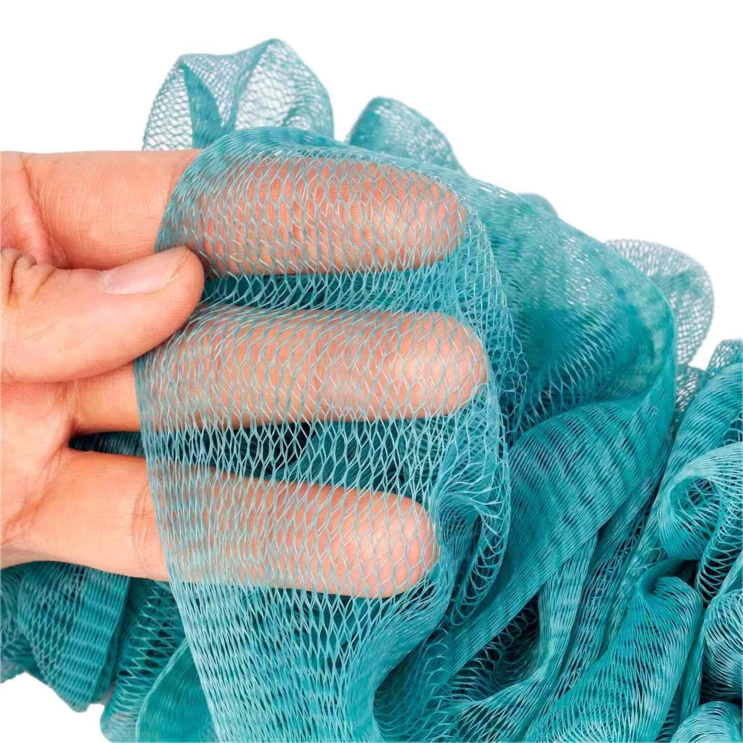 Back Scrubber for Shower Loofah Long Handle Bath Body Brush Soft Nylon Mesh S...