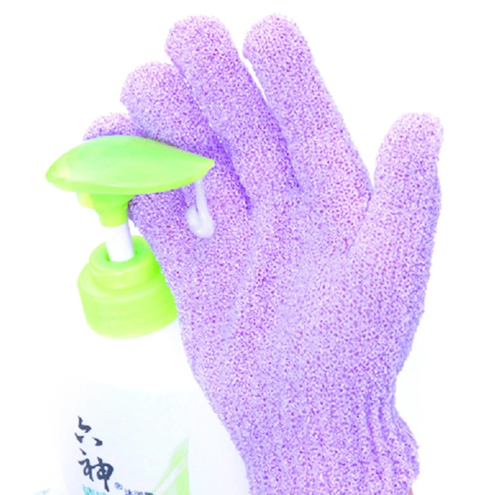 5 Pairs Bath Gloves Hand Body Scrubber Shower Exfoliating Mitten