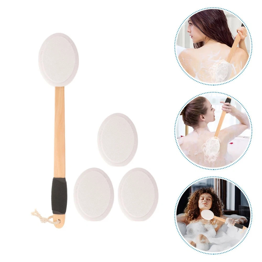 Back Applicator Anti-slip Bath Brush Set Elderly Baby Body Cream for Lotion