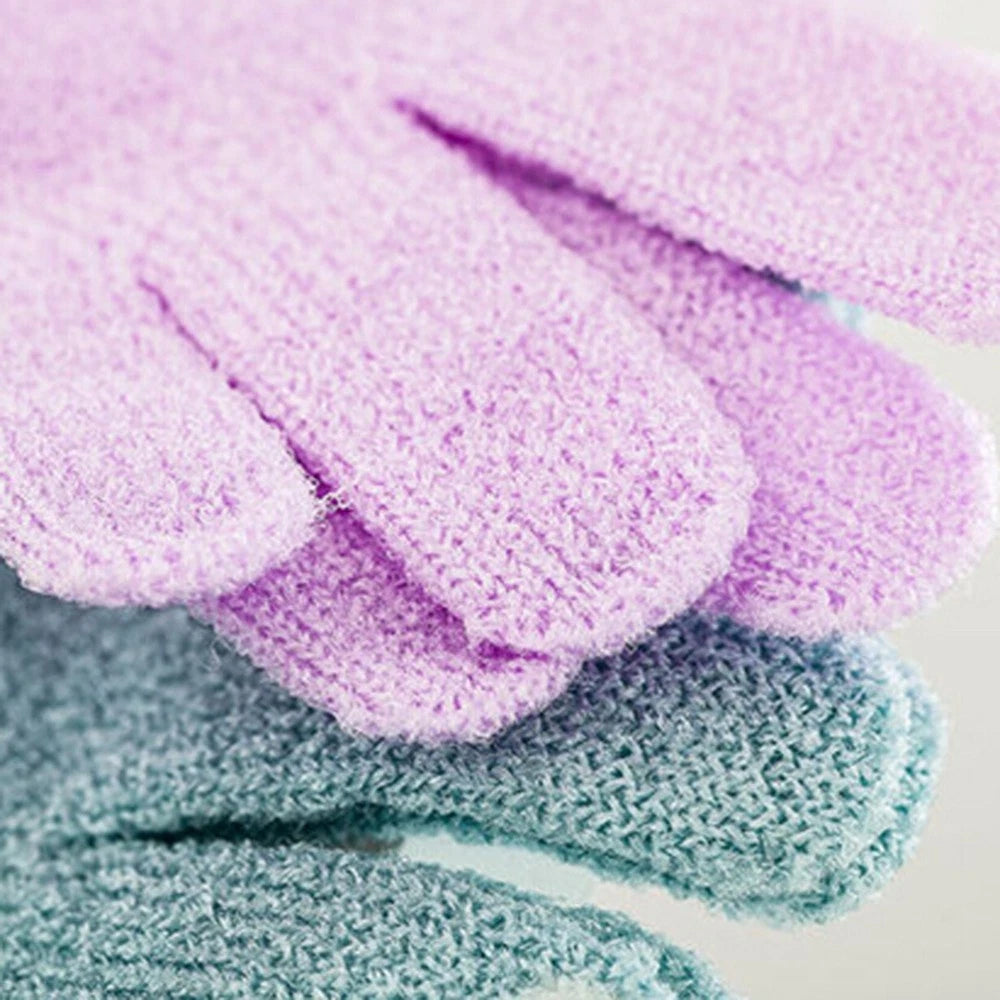 5 Pairs Bath Gloves Hand Body Scrubber Shower Exfoliating Mitten