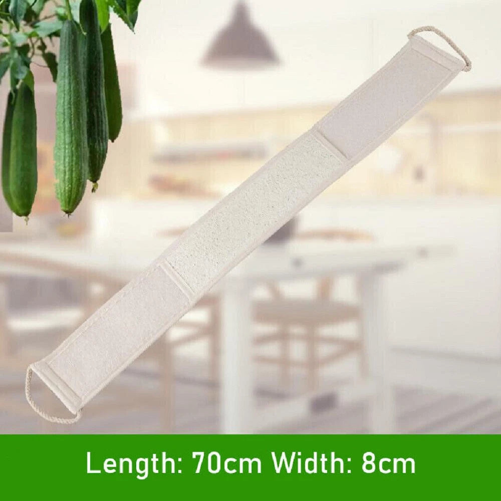 Body Back Bath Strap Scrubber Exfoliating Loofah Shower Sponge Brush Spa Loofa