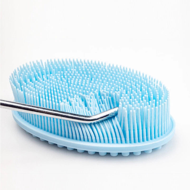 Bath Brush Scalp Massager Silicone Bristles Body Scrubber Washing Comb Bath Tool