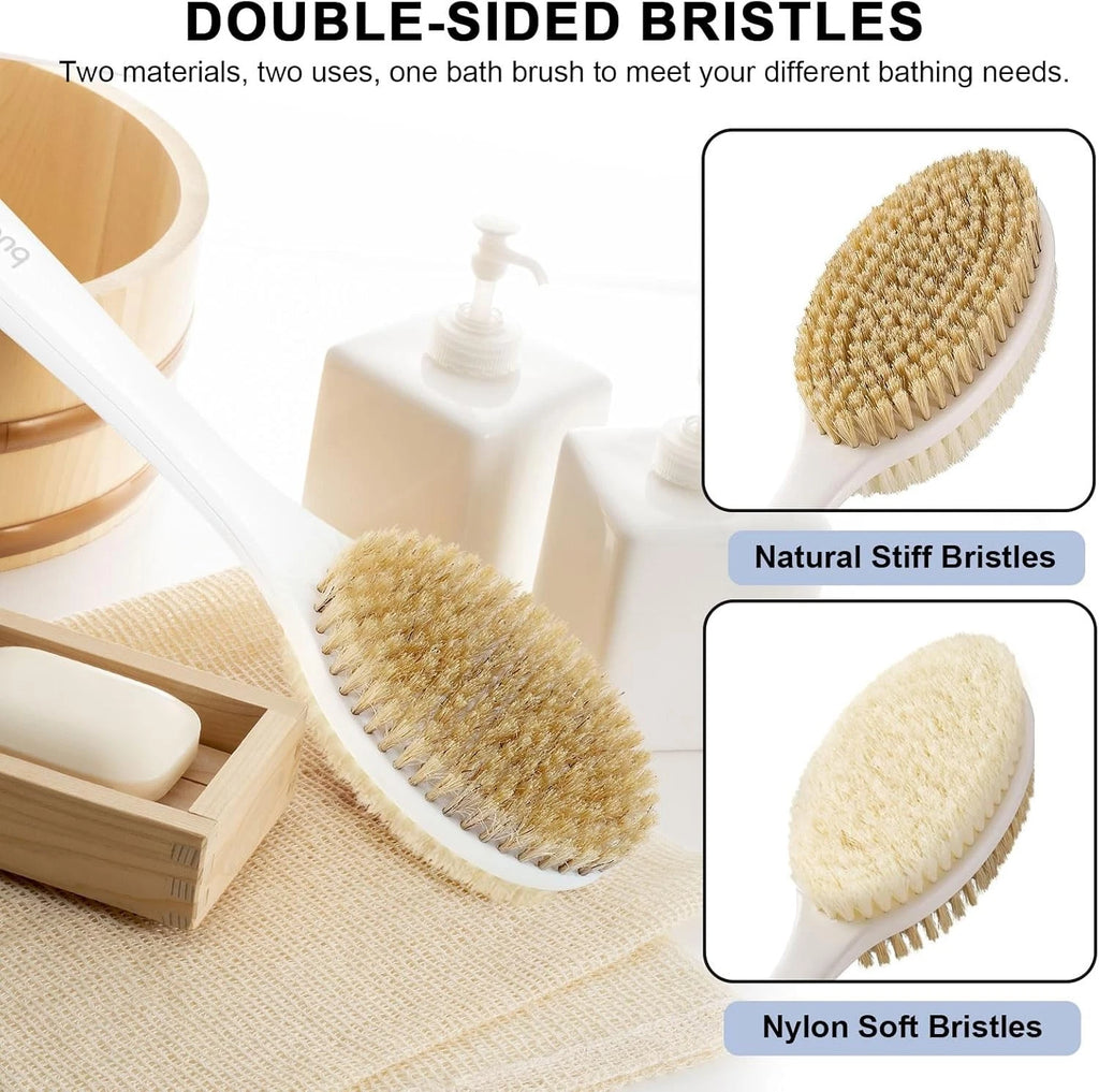Back Scrubber, Back Scrubber for Shower, Bath Brush Long Handle for Shower with