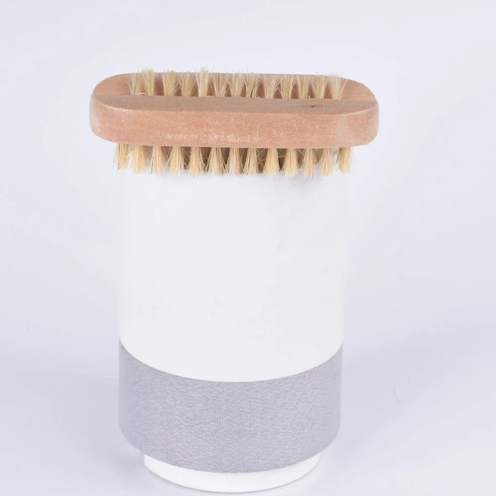 2pcs Wooden Shower Scrubber for Bathing Exfoliation