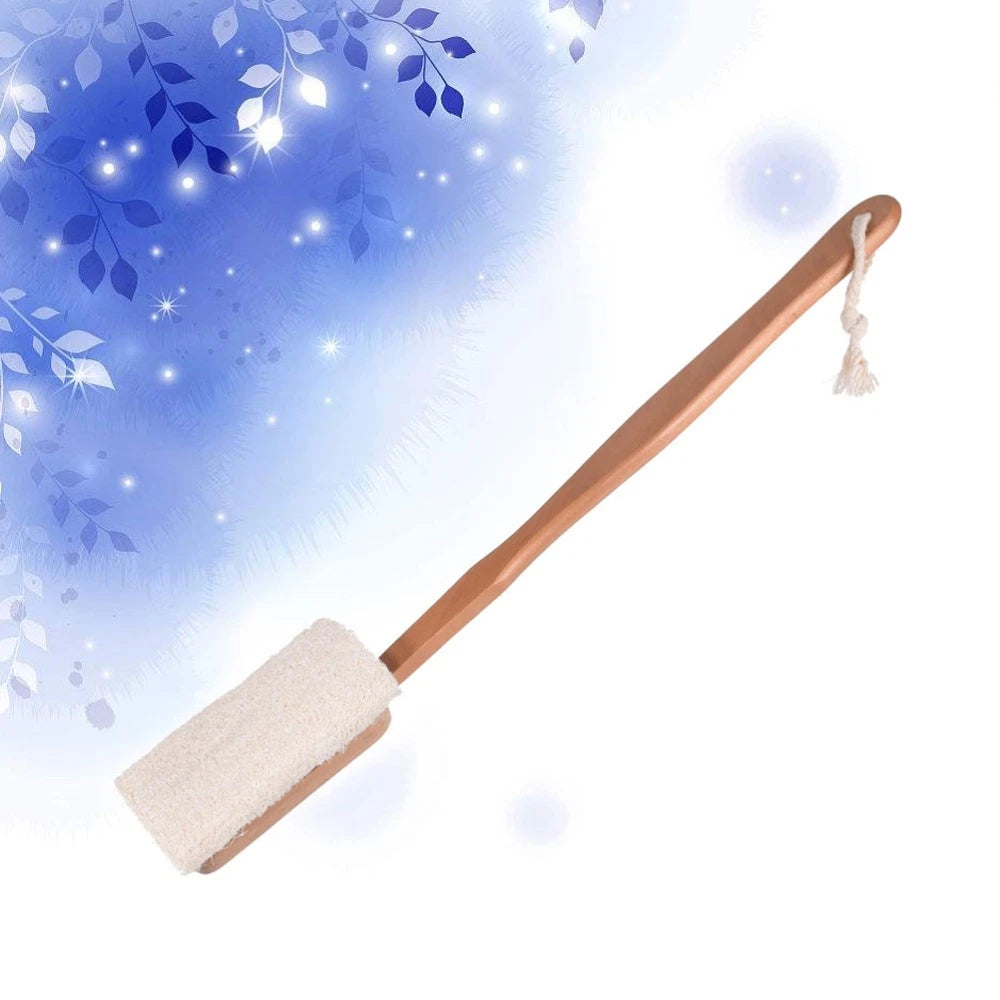Loofah Bath Brush Body Exfoliator Scrubber Hand Held for Bathing