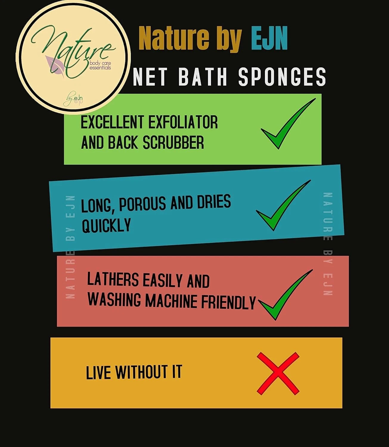 Ghana N1 Exfoliating Net Bath Sponge - 49" Ultra-Porous Chartreuse Green